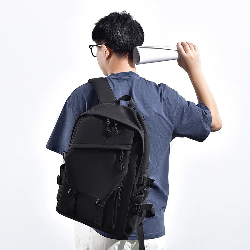 Simple Solid Color Backpack