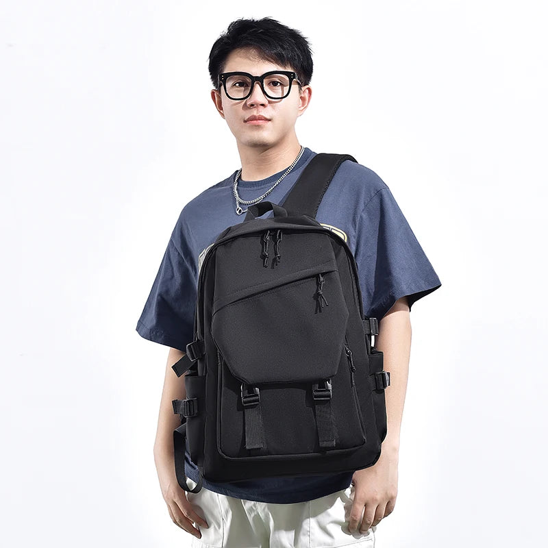 Simple Solid Color Backpack